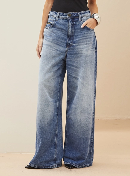 Calça Feminina Jeans -  Baggy
