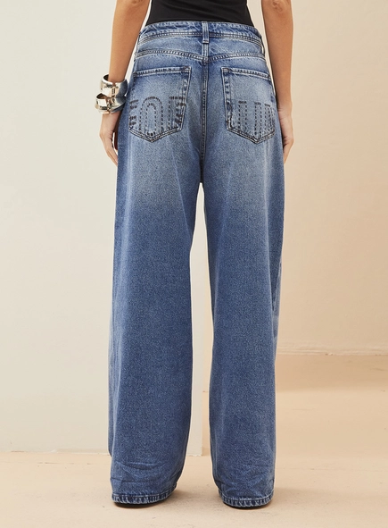 Calça Feminina Jeans -  Baggy