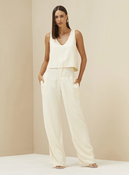 Calça Feminina Alfaiataria Reta