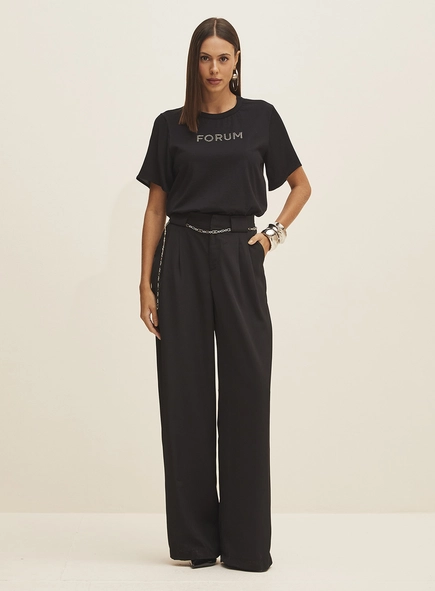 Calça Feminina Alfaiataria Ampla