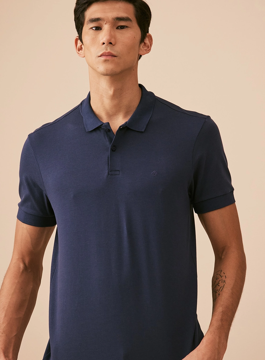 Polo Muscle Lisa Mr. Jones Azul