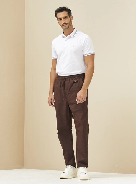 Polo Masculina Ajustada Com Listras