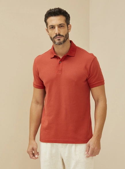 Polo Masculina Comfort Manga Curta