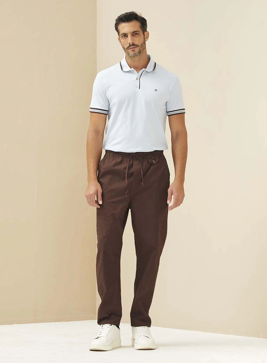 Polo Malha Piquet Comfort Azul