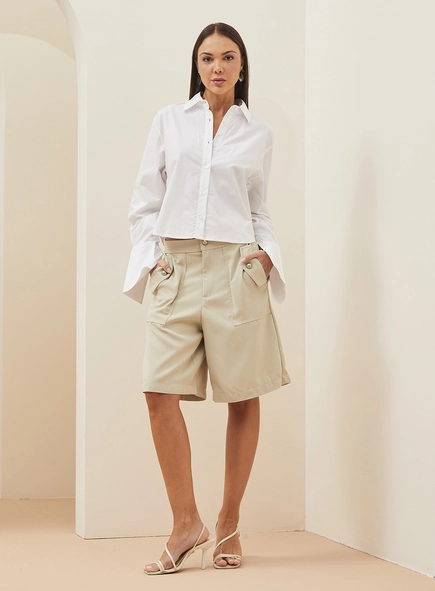 Camisa Feminina Manga Longa Alfaiataria