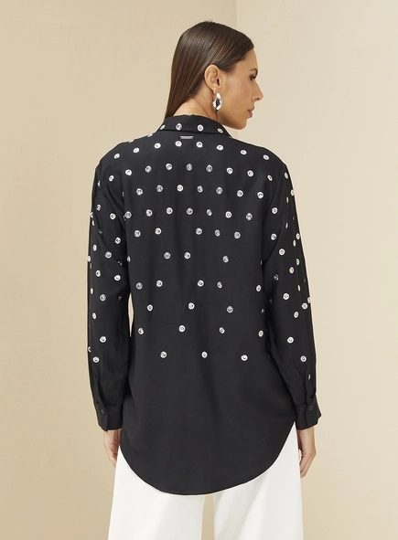Camisa Feminina Com Aplicação