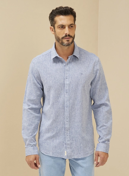 Camisa Masculina Linho Relax