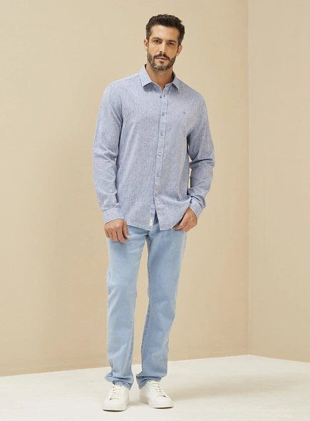 Camisa Masculina Linho Relax