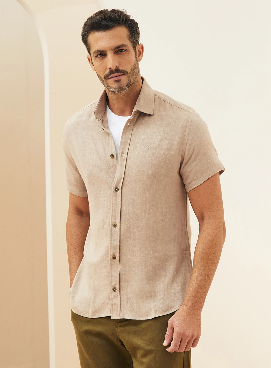 Camisa Linho St Barths Marrom