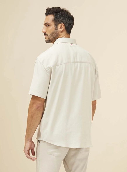Camisa Masculina Em Linho Barcelona