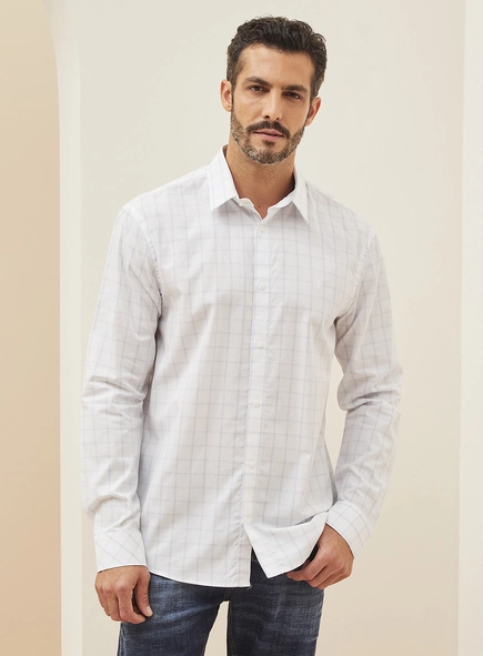 Camisa Manga Longa Xadrez Relax
