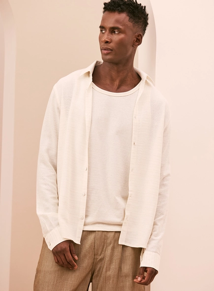 Camisa Masculina Listrada - Relax