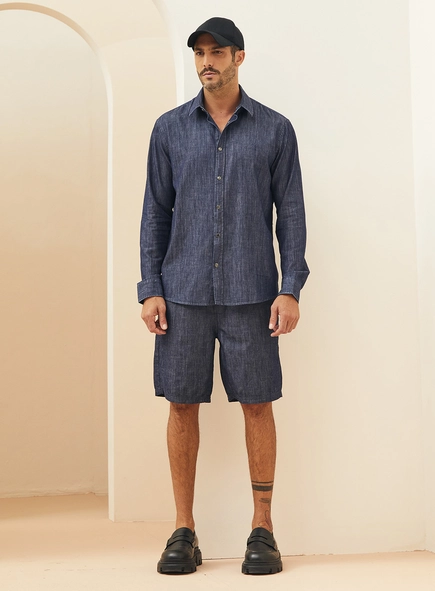 Camisa Masculina Jeans Relax