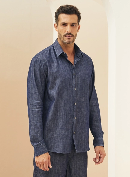 Camisa Masculina Jeans Relax