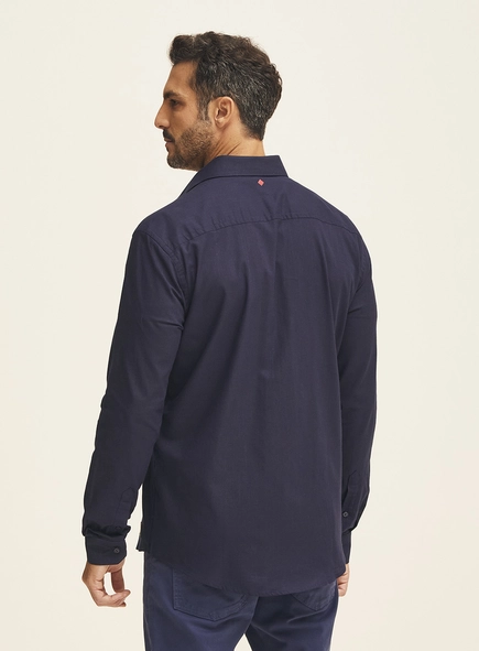Camisa Masculina Manga Longa Relax