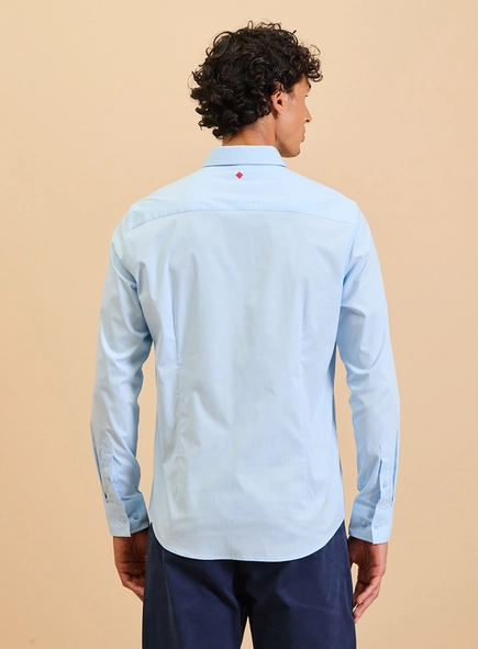 Camisa Masculina Manga Longa Slim Fit