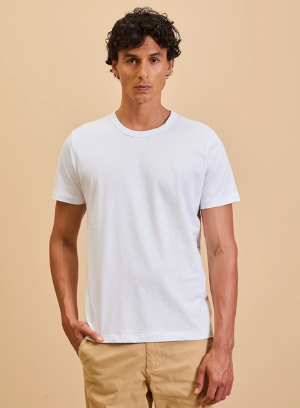 Camiseta Essencial De Algodão