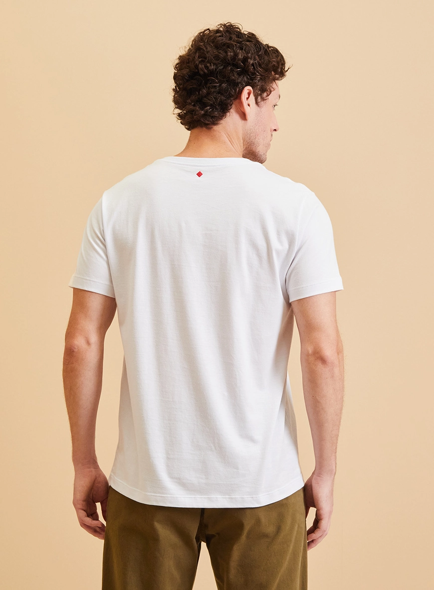 Camiseta Masculina Manga Curta Pima Branco
