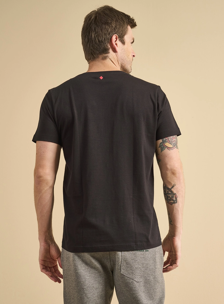 Camiseta Masculina Manga Curta Pima Preto