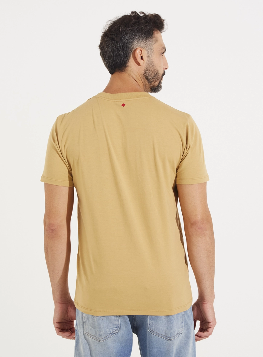 Camiseta Classic Manga Curta Bege Soybean