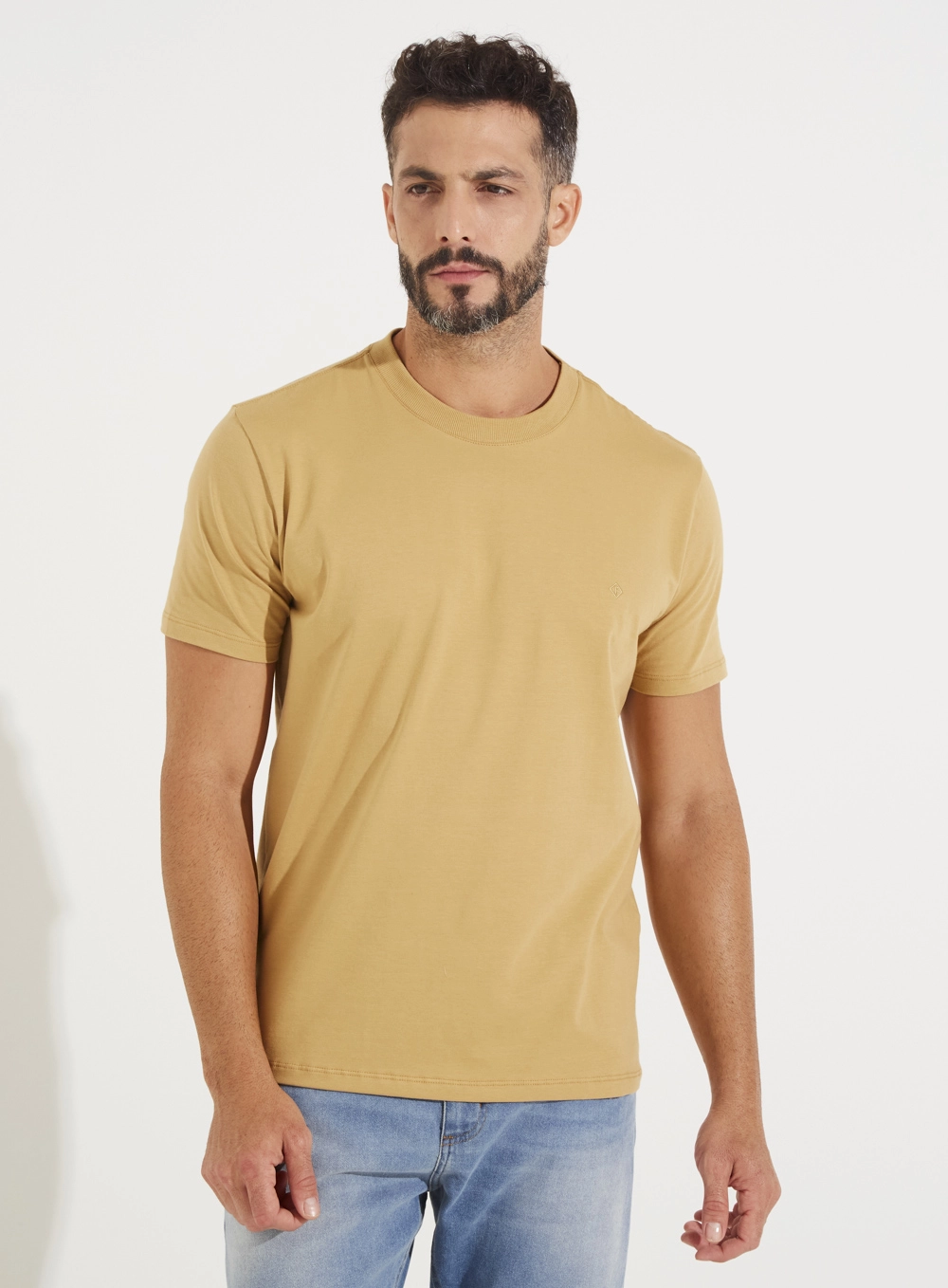 Camiseta Classic Manga Curta Bege Soybean 1