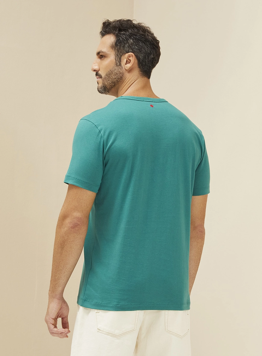 Camiseta Masculina Manga Curta Verde