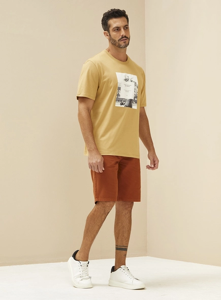 Camiseta Masculina Com Estampa Frontal