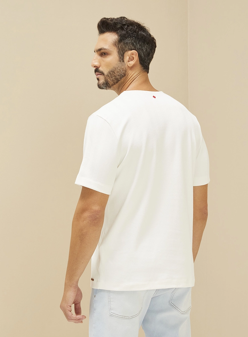 Camiseta Masculina Manga Curta Basic Off Shell