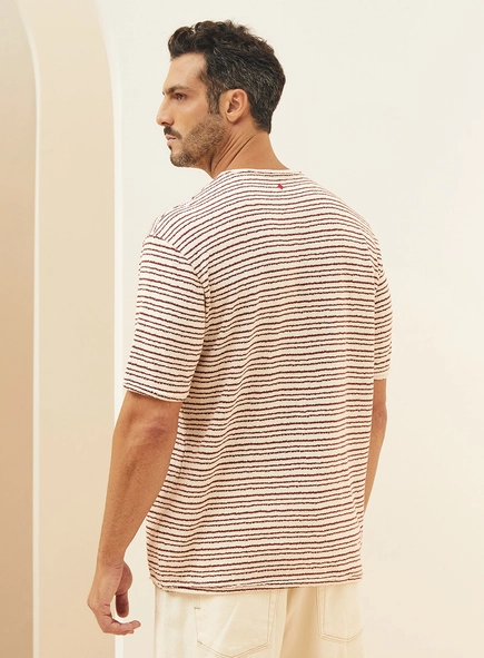Camiseta Listrada Com Textura