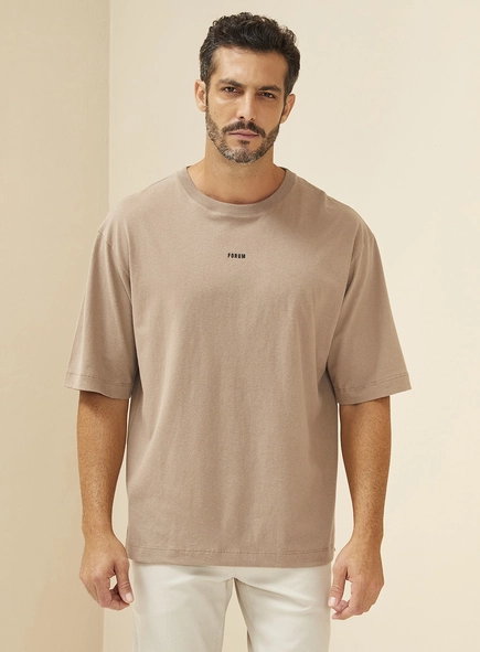 Camiseta Masculina Oversized Com Logo