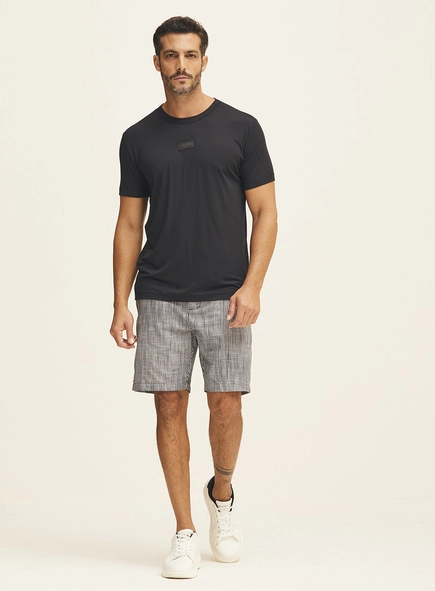 Camiseta Masculina Ajustada Com Logo