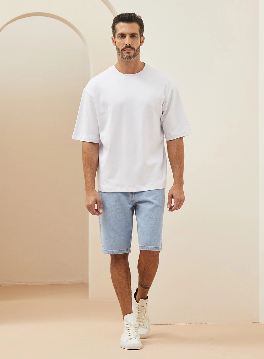 Camiseta Masculina Oversized Branco