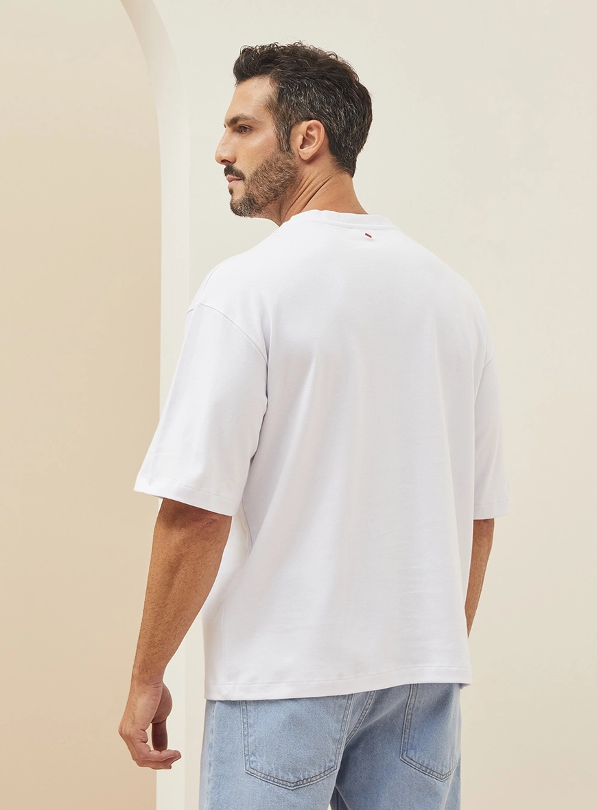 Camiseta Masculina Oversized Branco