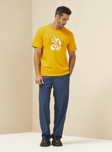 Camiseta Masculina Manga Curta Com Estampa