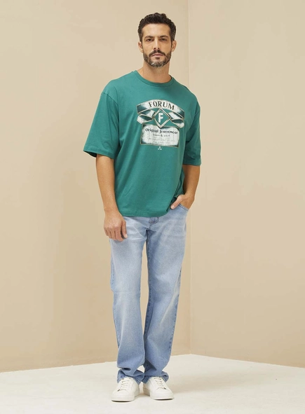 Camiseta Masculina Com Estampa Frontal