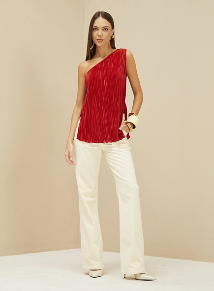 Blusa Blissada Alongada Uma Alça