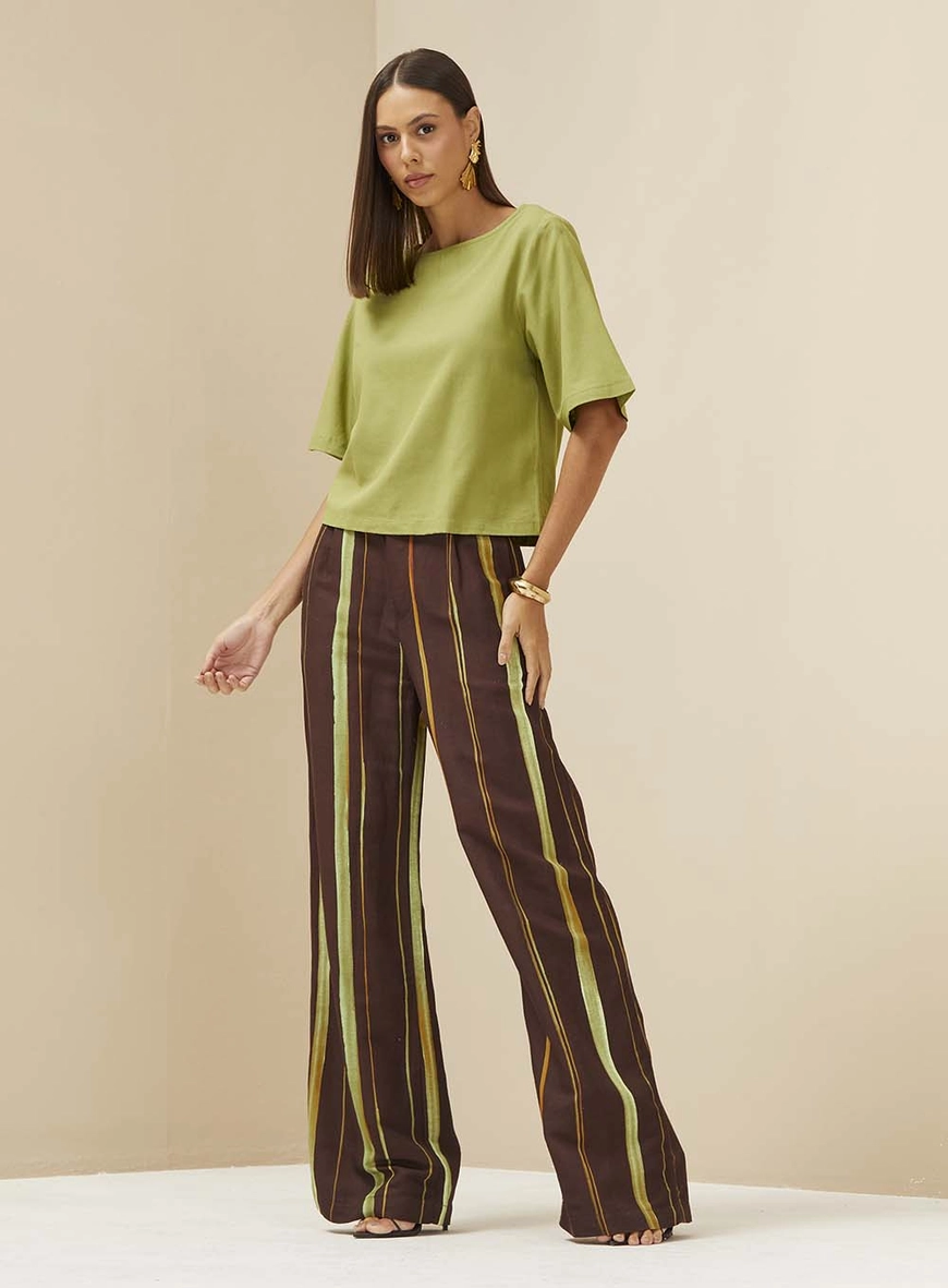 Blusa Ampla Reta Verde