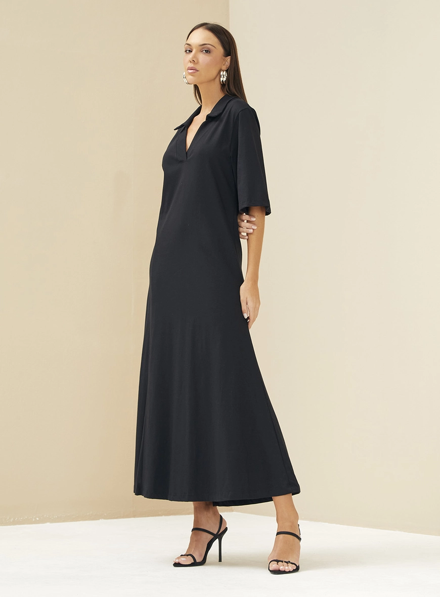 Vestido Midi Solto Preto