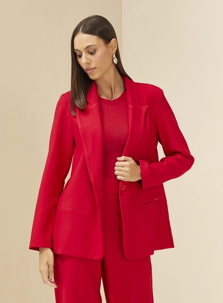 Blazer Feminino Alfaiataria Alongado