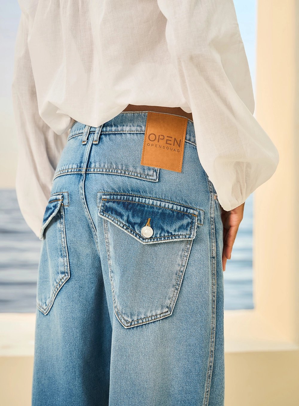 Calça Jeans Feminina Wide Leg Dafne Índigo 3
