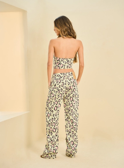 Calça Feminina Pantalona Estampada Bianca