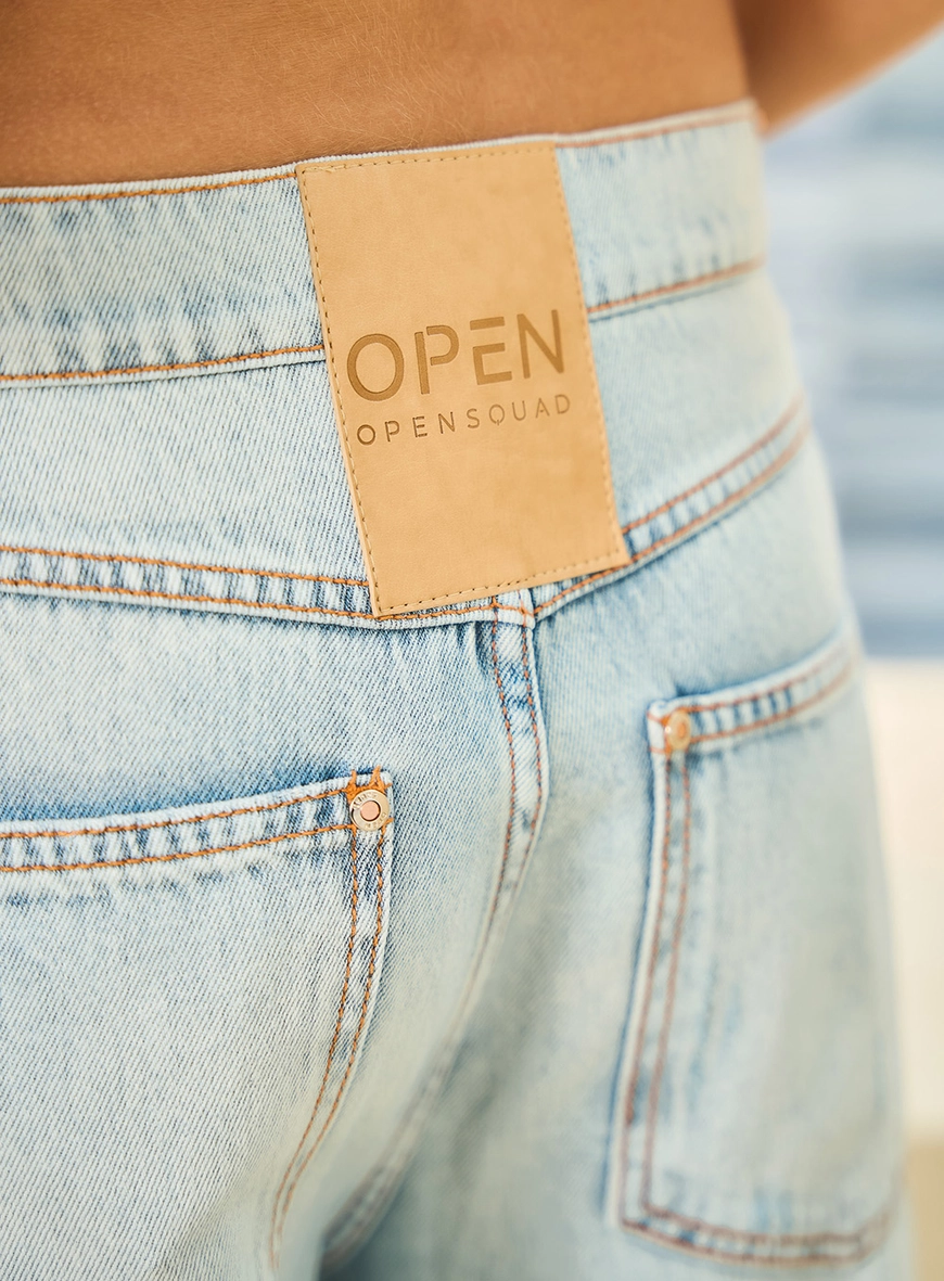 Calça Jeans Feminina Wide Leg Índigo 4