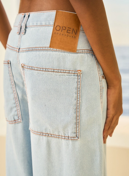 Calça Jeans Feminina Wide Leg Dafne