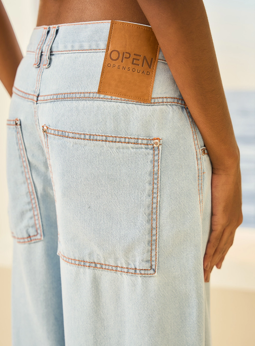 Calça Jeans Feminina Wide Leg Dafne Índigo 2