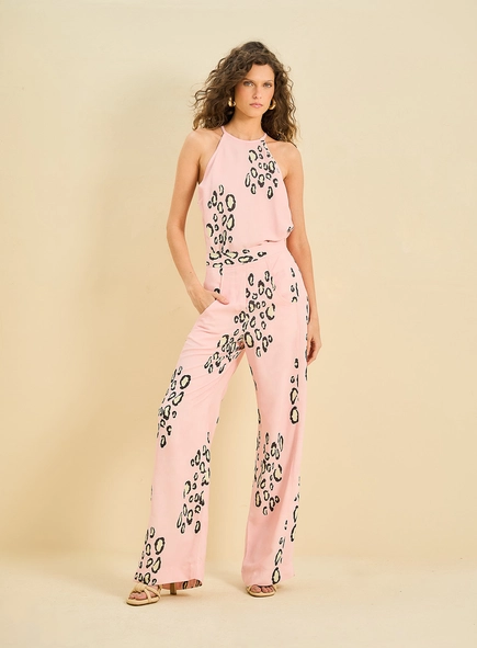 Calça Feminina Reta Estampada