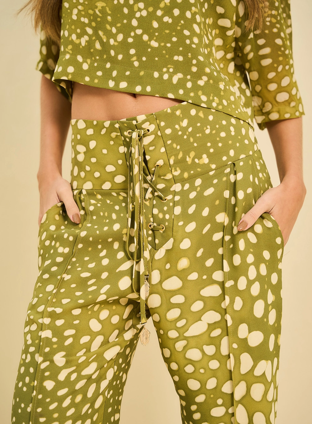 Calça Feminina Reta Estampada Estampa 3