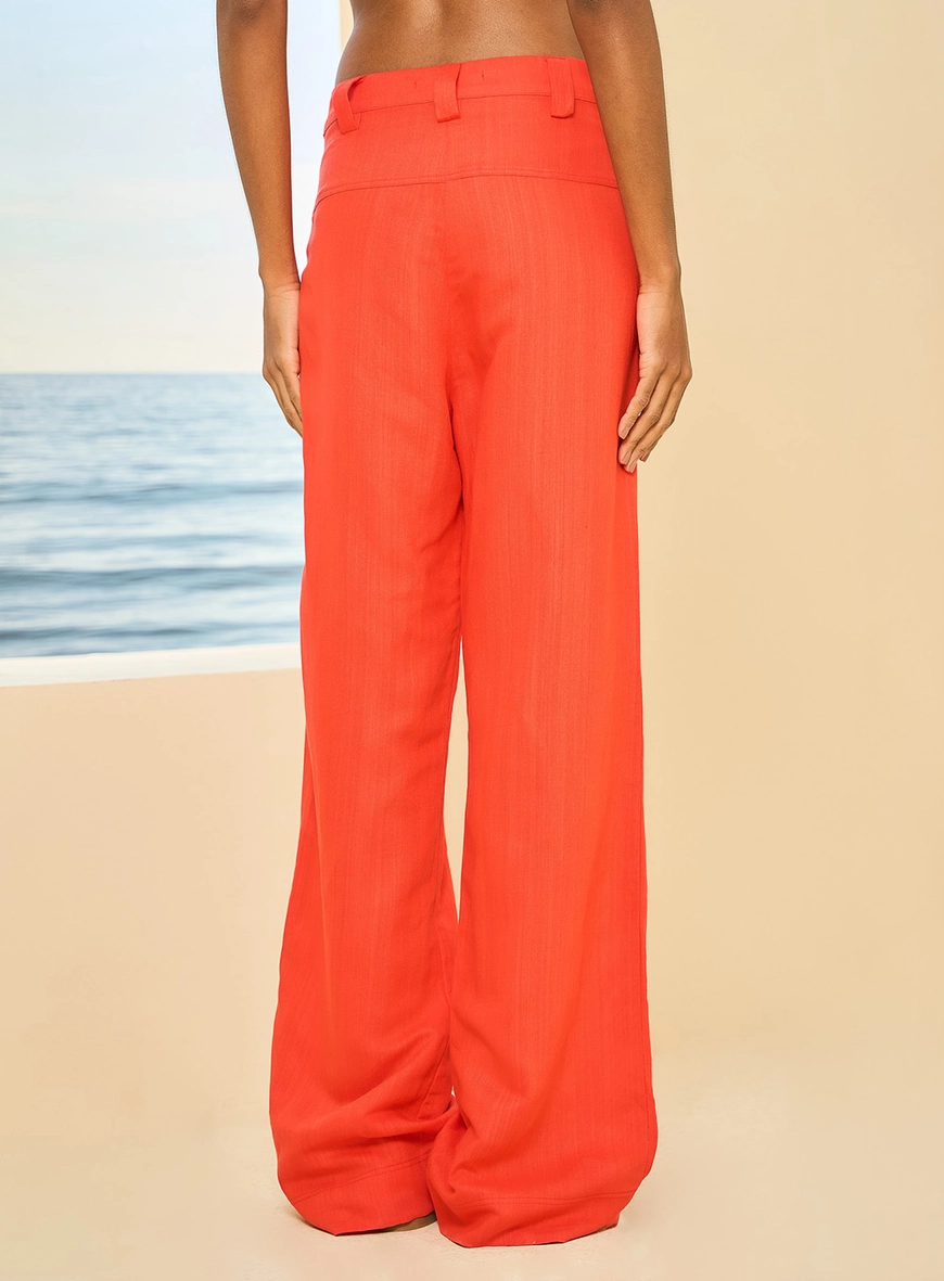 Calça Feminina Pantalona Vermelho 2