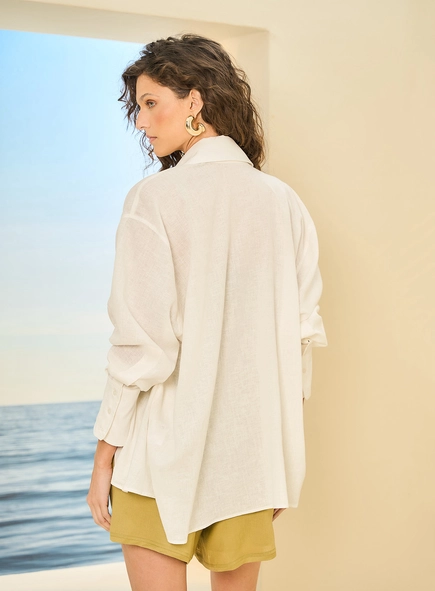 Camisa Feminina Linho Basic Comfort