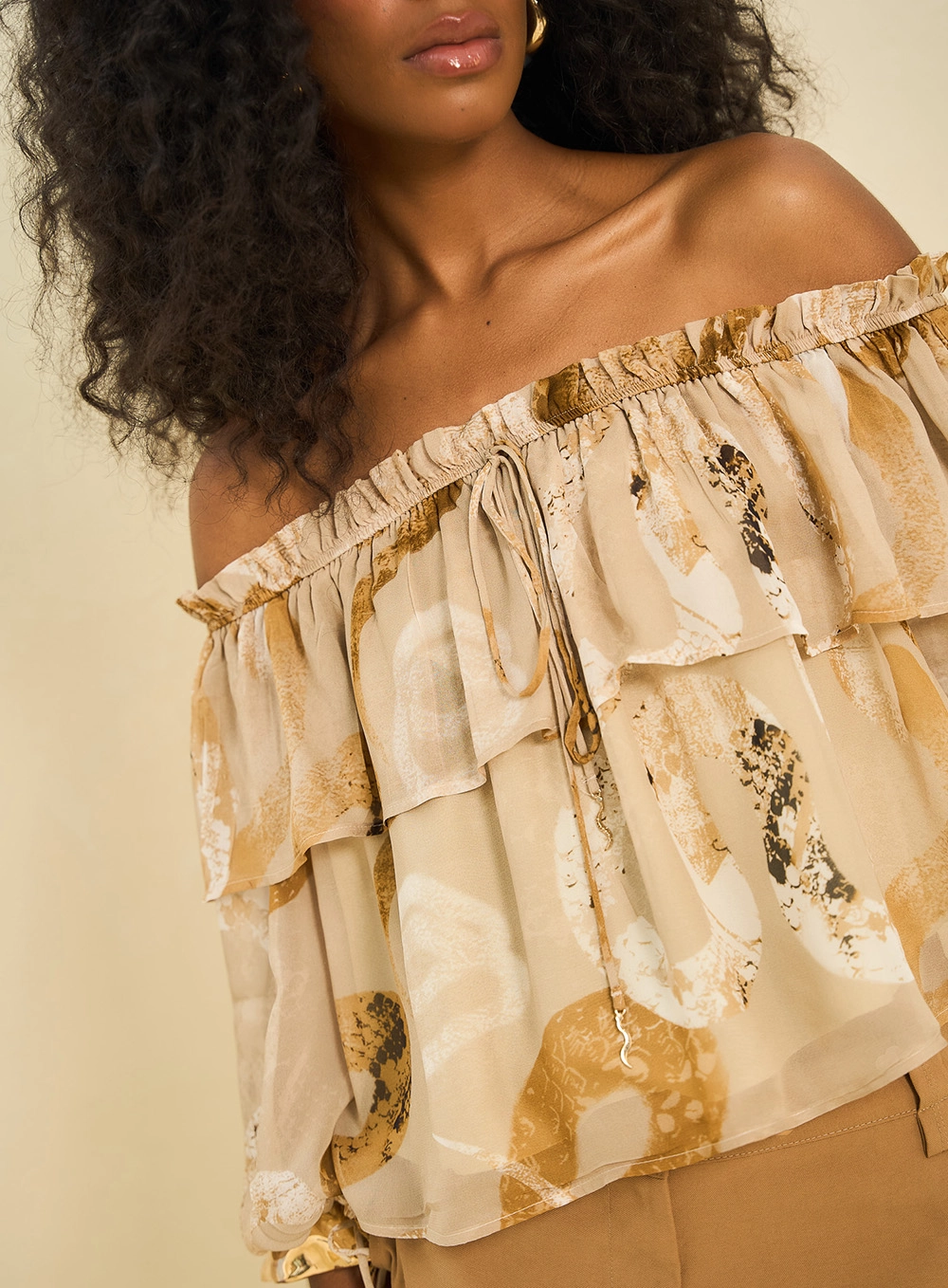 Blusa Feminina Ciganinha Com Estampa Estampa 3