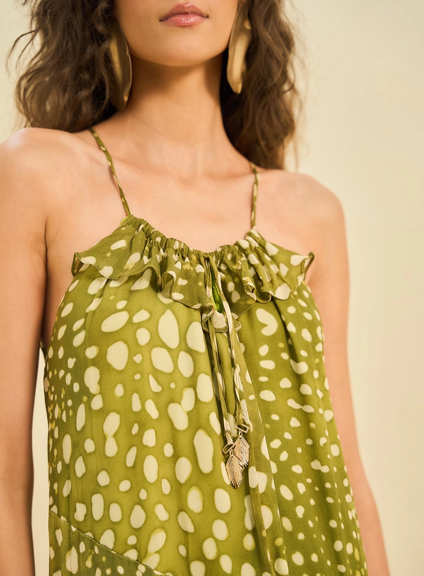 Vestido Longo Fluido Estampado Estampados 3